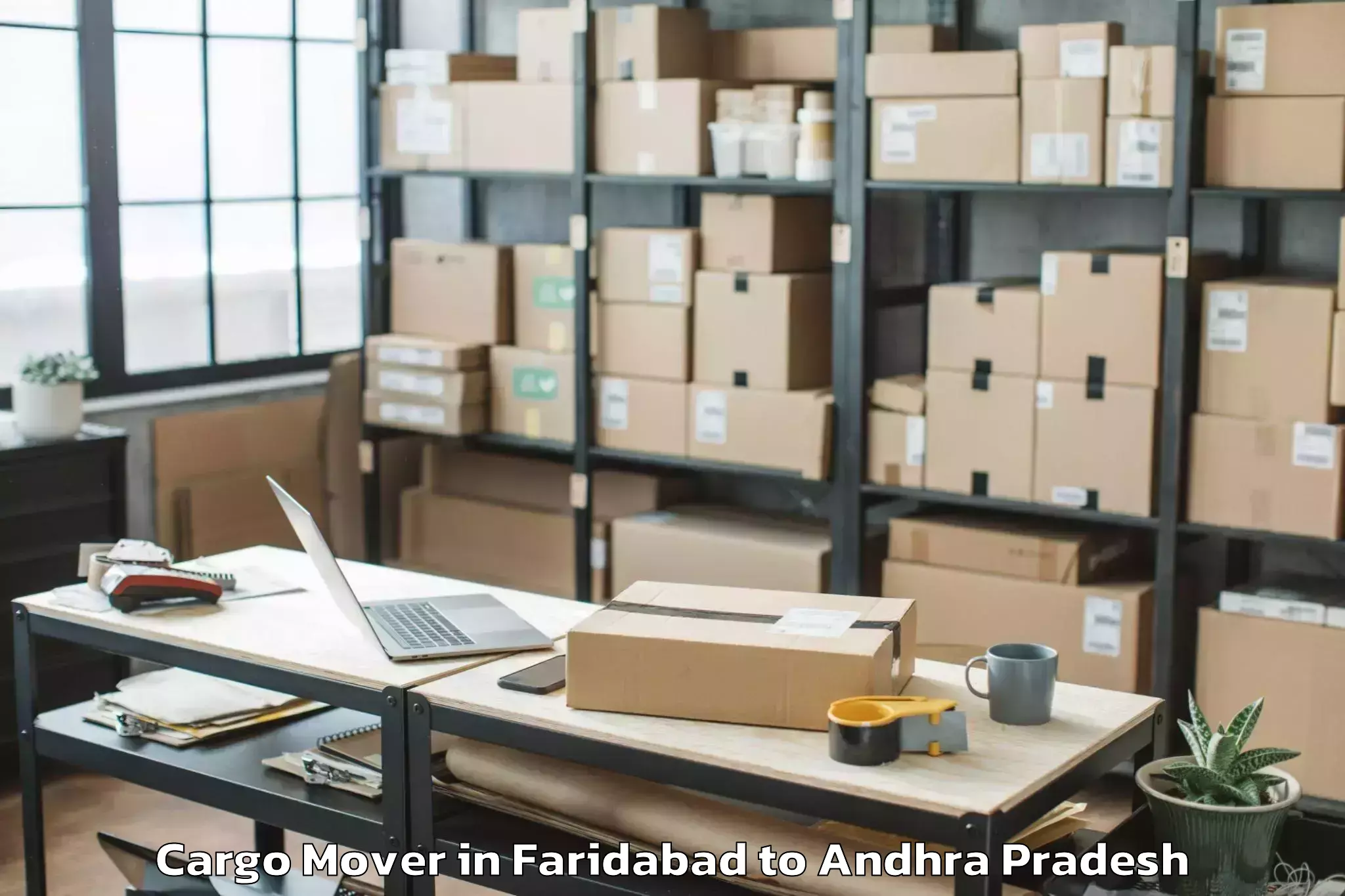 Get Faridabad to Pedapadu Cargo Mover